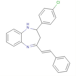 79462-02-5  1H-1,5-Benzodiazepine,2-(4-chlorophenyl)-2,3-dihydro-4-(2-phenylethenyl)-, (E)-