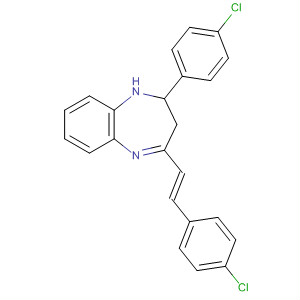 79462-05-8  1H-1,5-Benzodiazepine,2-(4-chlorophenyl)-4-[2-(4-chlorophenyl)ethenyl]-2,3-dihydro-, (E)-