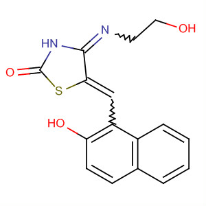79526-07-1  2-Thiazolidinone,4-[(2-hydroxyethyl)imino]-5-[(2-hydroxy-1-naphthalenyl)methylene]-