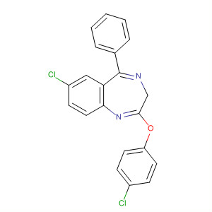 79555-18-3  3H-1,4-Benzodiazepine, 7-chloro-2-(4-chlorophenoxy)-5-phenyl-