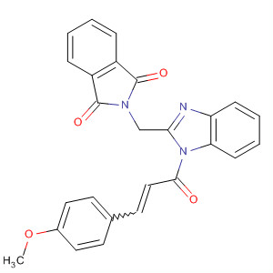 79572-13-7  1H-Benzimidazole,2-[(1,3-dihydro-1,3-dioxo-2H-isoindol-2-yl)methyl]-1-[3-(4-methoxyphenyl)-1-oxo-2-propenyl]-