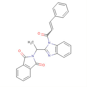 79572-15-9  1H-Benzimidazole,2-[1-(1,3-dihydro-1,3-dioxo-2H-isoindol-2-yl)ethyl]-1-(1-oxo-3-phenyl-2-propenyl)-