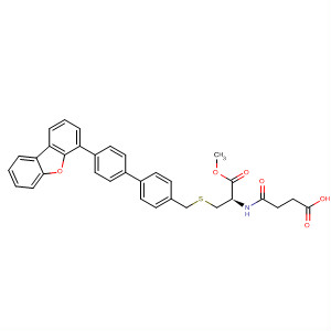 796071-36-8  Butanoic acid,4-[[(1R)-1-[[[[4'-(4-dibenzofuranyl)[1,1'-biphenyl]-4-yl]methyl]thio]methyl]-2-methoxy-2-oxoethyl]amino]-4-oxo-