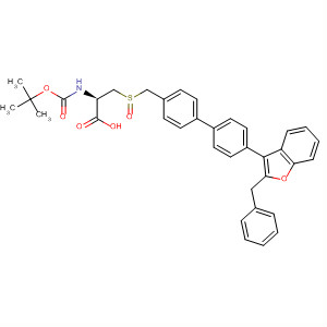 796071-52-8  L-Alanine,N-[(1,1-dimethylethoxy)carbonyl]-3-[[[4'-[2-(phenylmethyl)-3-benzofuranyl][1,1'-biphenyl]-4-yl]methyl]sulfinyl]-