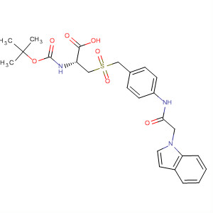 796072-08-7  L-Alanine,N-[(1,1-dimethylethoxy)carbonyl]-3-[[[4-[(1H-indol-1-ylacetyl)amino]phenyl]methyl]sulfonyl]-