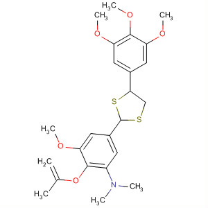 796866-08-5  Benzenamine,3-methoxy-N,N-dimethyl-2-(2-propenyloxy)-5-[4-(3,4,5-trimethoxyphenyl)-1,3-dithiolan-2-yl]-