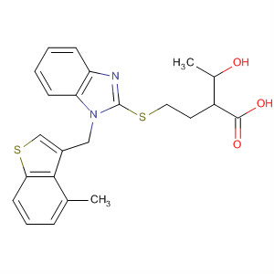 796964-37-9  Butanoic acid,4-[[1-[(4-methylbenzo[b]thien-3-yl)methyl]-1H-benzimidazol-2-yl]thio]-,compd. with ethanol