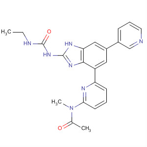 797044-89-4  Acetamide,N-[6-[2-[[(ethylamino)carbonyl]amino]-6-(3-pyridinyl)-1H-benzimidazol-4-yl]-2-pyridinyl]-N-methyl-