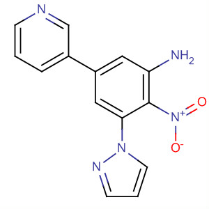 797047-12-2  Benzenamine, 2-nitro-3-(1H-pyrazol-1-yl)-5-(3-pyridinyl)-