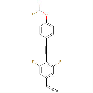 797047-51-9  Benzene, 2-[[4-(difluoromethoxy)phenyl]ethynyl]-5-ethenyl-1,3-difluoro-