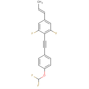 797047-57-5  Benzene,2-[[4-(difluoromethoxy)phenyl]ethynyl]-1,3-difluoro-5-(1E)-1-propenyl-
