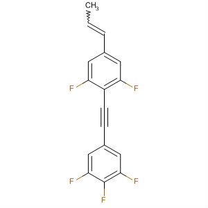 797048-38-5  Benzene,5-[[2,6-difluoro-4-(1E)-1-propenylphenyl]ethynyl]-1,2,3-trifluoro-