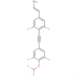 797048-42-1  Benzene,2-[[4-(difluoromethoxy)-3,5-difluorophenyl]ethynyl]-1,3-difluoro-5-(1E)-1-propenyl-