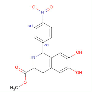 764660-48-2  3-Isoquinolinecarboxylic acid,1,2,3,4-tetrahydro-6,7-dihydroxy-1-(4-nitrophenyl)-, methyl ester,(1R,3R)-rel-