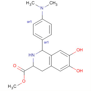 764660-49-3  3-Isoquinolinecarboxylic acid,1-[4-(dimethylamino)phenyl]-1,2,3,4-tetrahydro-6,7-dihydroxy-, methylester, (1R,3R)-rel-