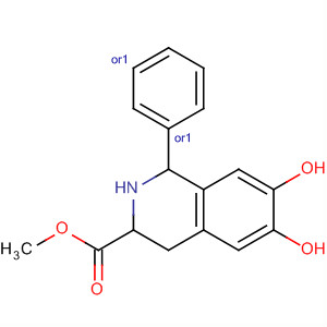 764660-61-9  3-Isoquinolinecarboxylic acid,1,2,3,4-tetrahydro-6,7-dihydroxy-1-phenyl-, methyl ester, (1R,3S)-rel-
