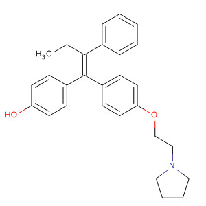 76579-74-3  Phenol, 4-[2-phenyl-1-[4-[2-(1-pyrrolidinyl)ethoxy]phenyl]-1-butenyl]-, (Z)-