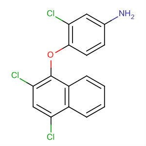 76590-28-8  Benzenamine, 3-chloro-4-[(2,4-dichloro-1-naphthalenyl)oxy]-