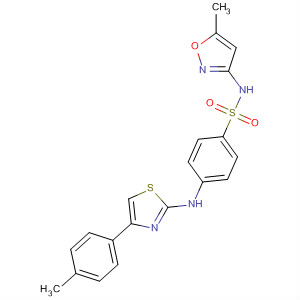 765922-00-7  Benzenesulfonamide,N-(5-methyl-3-isoxazolyl)-4-[[4-(4-methylphenyl)-2-thiazolyl]amino]-