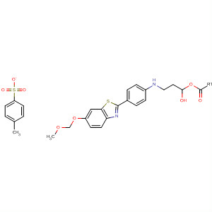 765922-66-5  1-Propanol, 3-[[4-[6-(methoxymethoxy)-2-benzothiazolyl]phenyl]amino]-,4-methylbenzenesulfonate (ester)