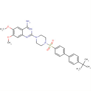 766532-88-1  Piperazine,1-(4-amino-6,7-dimethoxy-2-quinazolinyl)-4-[[4'-(1,1-dimethylethyl)[1,1'-biphenyl]-4-yl]sulfonyl]-