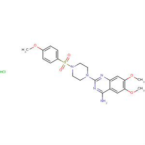 766533-09-9  Piperazine,1-(4-amino-6,7-dimethoxy-2-quinazolinyl)-4-[(4-methoxyphenyl)sulfonyl]-, monohydrochloride