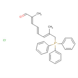 76686-48-1  Phosphonium,[(2E,4E,6E)-2,7-dimethyl-8-oxo-2,4,6-octatrienyl]triphenyl-, chloride