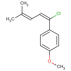 76725-65-0  Benzene, 1-(1-chloro-4-methyl-1,3-pentadienyl)-4-methoxy-, (E)-