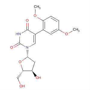 76756-32-6  Uridine, 2'-deoxy-5-(2,5-dimethoxyphenyl)-
