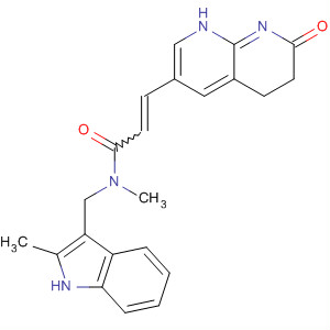 768378-62-7  2-Propenamide,N-methyl-N-[(2-methyl-1H-indol-3-yl)methyl]-3-(1,5,6,7-tetrahydro-7-oxo-1,8-naphthyridin-3-yl)-