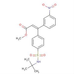 768403-19-6  2-Propenoic acid,3-[4-[[(1,1-dimethylethyl)amino]sulfonyl]phenyl]-3-(3-nitrophenyl)-, methylester, (2E)-