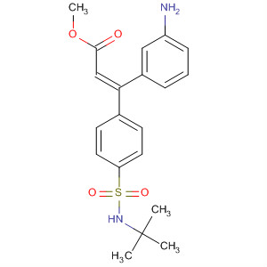768403-22-1  2-Propenoic acid,3-(3-aminophenyl)-3-[4-[[(1,1-dimethylethyl)amino]sulfonyl]phenyl]-,methyl ester, (2Z)-