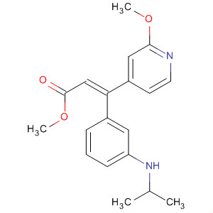 768403-23-2  2-Propenoic acid,3-(2-methoxy-4-pyridinyl)-3-[3-[(1-methylethyl)amino]phenyl]-, methylester, (2E)-