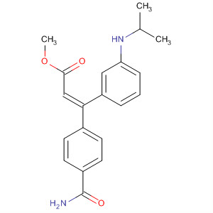 768403-24-3  2-Propenoic acid,3-[4-(aminocarbonyl)phenyl]-3-[3-[(1-methylethyl)amino]phenyl]-, methylester, (2Z)-