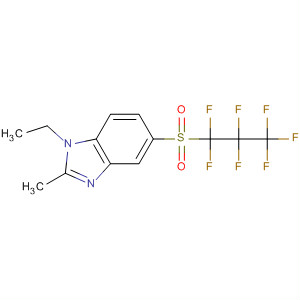 76848-35-6  1H-Benzimidazole, 1-ethyl-5-[(heptafluoropropyl)sulfonyl]-2-methyl-