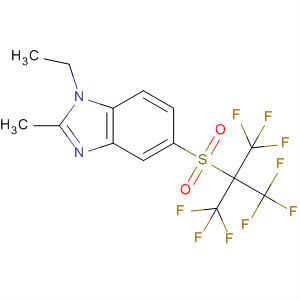 76848-37-8  1H-Benzimidazole,1-ethyl-2-methyl-5-[[2,2,2-trifluoro-1,1-bis(trifluoromethyl)ethyl]sulfonyl]-