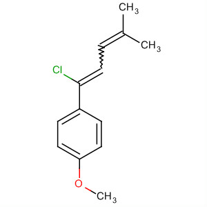 76865-26-4  Benzene, 1-(1-chloro-4-methyl-1,3-pentadienyl)-4-methoxy-