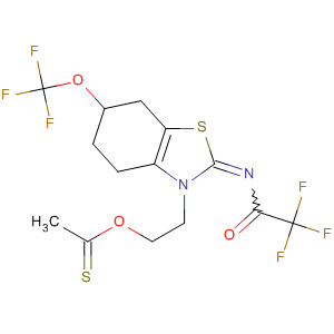 769137-98-6  Ethanethioic acid,S-[2-[4,5,6,7-tetrahydro-2-[(trifluoroacetyl)imino]-6-(trifluoromethoxy)-3(2H)-benzothiazolyl]ethyl] ester