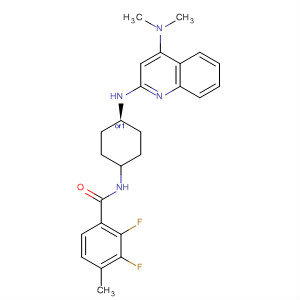 769176-12-7  Benzamide,N-[cis-4-[[4-(dimethylamino)-2-quinolinyl]amino]cyclohexyl]-2,3-difluoro-4-methyl-