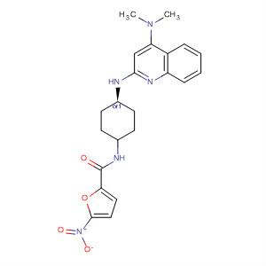 769176-63-8  2-Furancarboxamide,N-[cis-4-[[4-(dimethylamino)-2-quinolinyl]amino]cyclohexyl]-5-nitro-