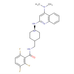 769177-79-9  Benzamide,N-[[cis-4-[[4-(dimethylamino)-2-quinolinyl]amino]cyclohexyl]methyl]-2,3,6-trifluoro-