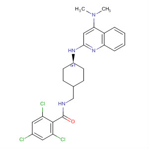 769177-85-7  Benzamide,2,4,6-trichloro-N-[[cis-4-[[4-(dimethylamino)-2-quinolinyl]amino]cyclohexyl]methyl]-