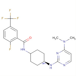 769178-35-0  Benzamide,N-[cis-4-[[4-(dimethylamino)-2-pyrimidinyl]amino]cyclohexyl]-2-fluoro-5-(trifluoromethyl)-