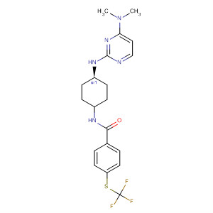 769179-01-3  Benzamide,N-[cis-4-[[4-(dimethylamino)-2-pyrimidinyl]amino]cyclohexyl]-4-[(trifluoromethyl)thio]-