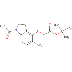 770250-89-0  Acetic acid, [(1-acetyl-2,3-dihydro-5-methyl-1H-indol-4-yl)oxy]-,1,1-dimethylethyl ester