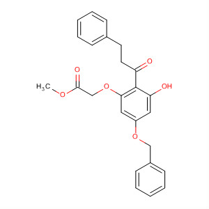 770745-48-7  Acetic acid,[3-hydroxy-2-(1-oxo-3-phenylpropyl)-5-(phenylmethoxy)phenoxy]-,methyl ester