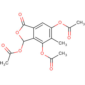 77131-67-0  1(3H)-Isobenzofuranone, 3,4,6-tris(acetyloxy)-5-methyl-