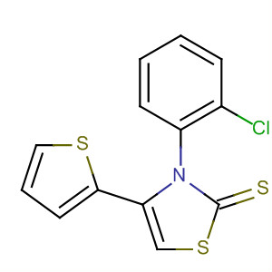 77293-46-0  2(3H)-Thiazolethione, 3-(2-chlorophenyl)-4-(2-thienyl)-