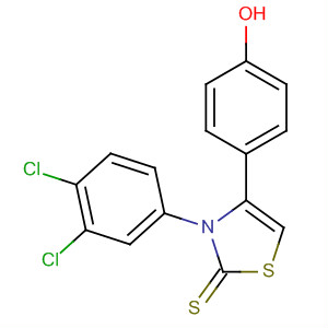 77293-51-7  2(3H)-Thiazolethione, 3-(3,4-dichlorophenyl)-4-(4-hydroxyphenyl)-