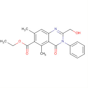 77307-64-3  6-Quinazolinecarboxylic acid,3,4-dihydro-2-(hydroxymethyl)-5,7-dimethyl-4-oxo-3-phenyl-, ethyl ester